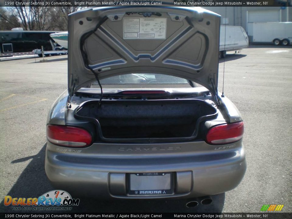 1998 Chrysler Sebring JXi Convertible Bright Platinum Metallic / Agate Black/Light Camel Photo #12