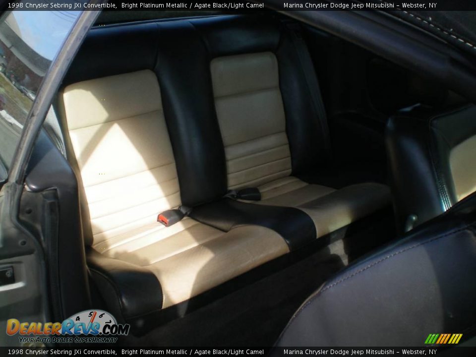 1998 Chrysler Sebring JXi Convertible Bright Platinum Metallic / Agate Black/Light Camel Photo #13