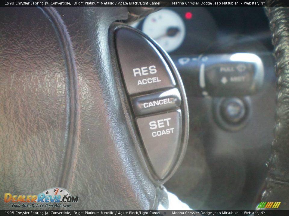 1998 Chrysler Sebring JXi Convertible Bright Platinum Metallic / Agate Black/Light Camel Photo #14