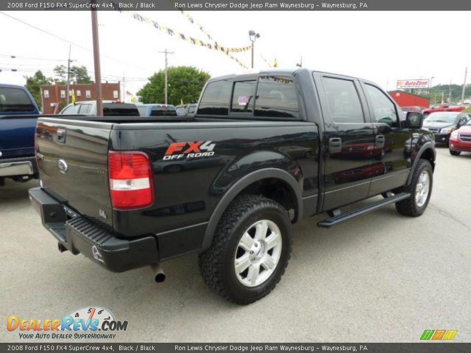 2008 Ford F150 FX4 SuperCrew 4x4 Black / Black Photo #6