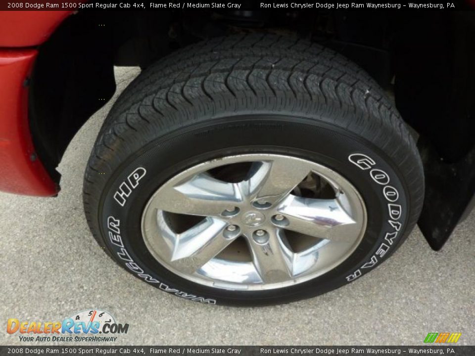 2008 Dodge Ram 1500 Sport Regular Cab 4x4 Flame Red / Medium Slate Gray Photo #11