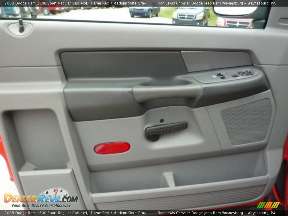 2008 Dodge Ram 1500 Sport Regular Cab 4x4 Flame Red / Medium Slate Gray Photo #14