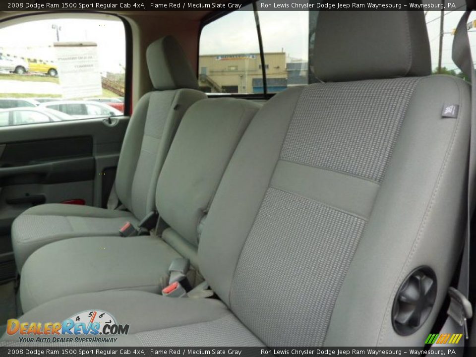 2008 Dodge Ram 1500 Sport Regular Cab 4x4 Flame Red / Medium Slate Gray Photo #15