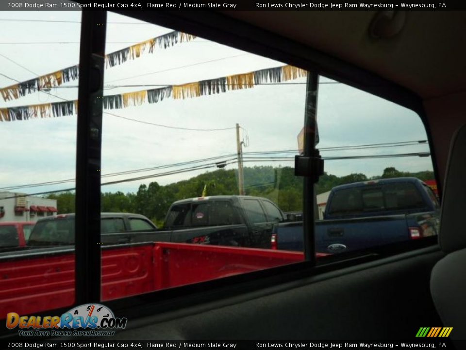 2008 Dodge Ram 1500 Sport Regular Cab 4x4 Flame Red / Medium Slate Gray Photo #17