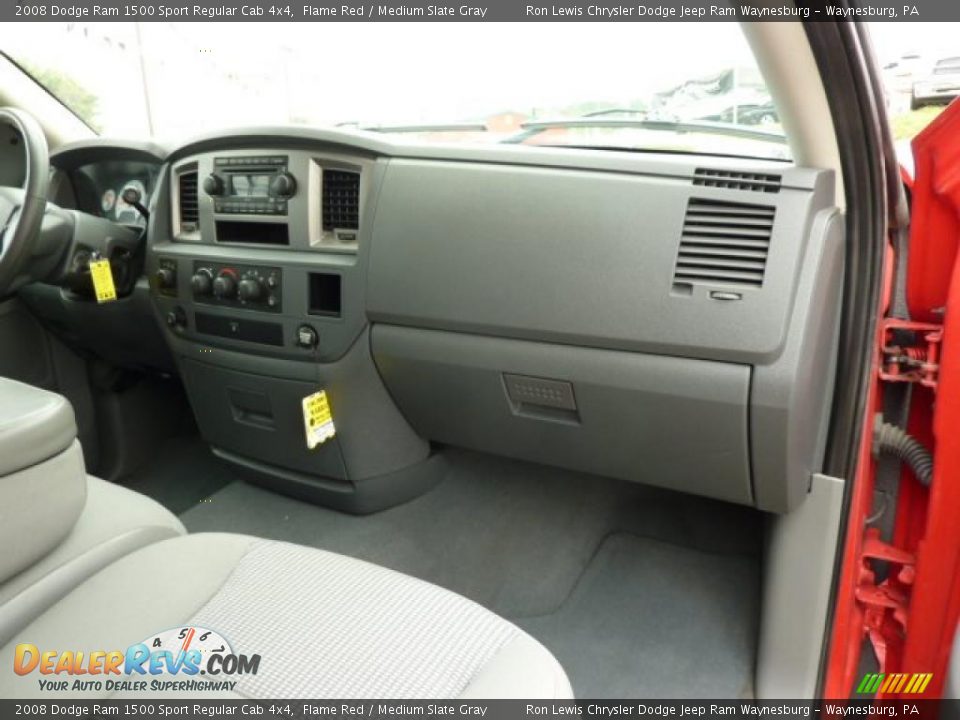 2008 Dodge Ram 1500 Sport Regular Cab 4x4 Flame Red / Medium Slate Gray Photo #19