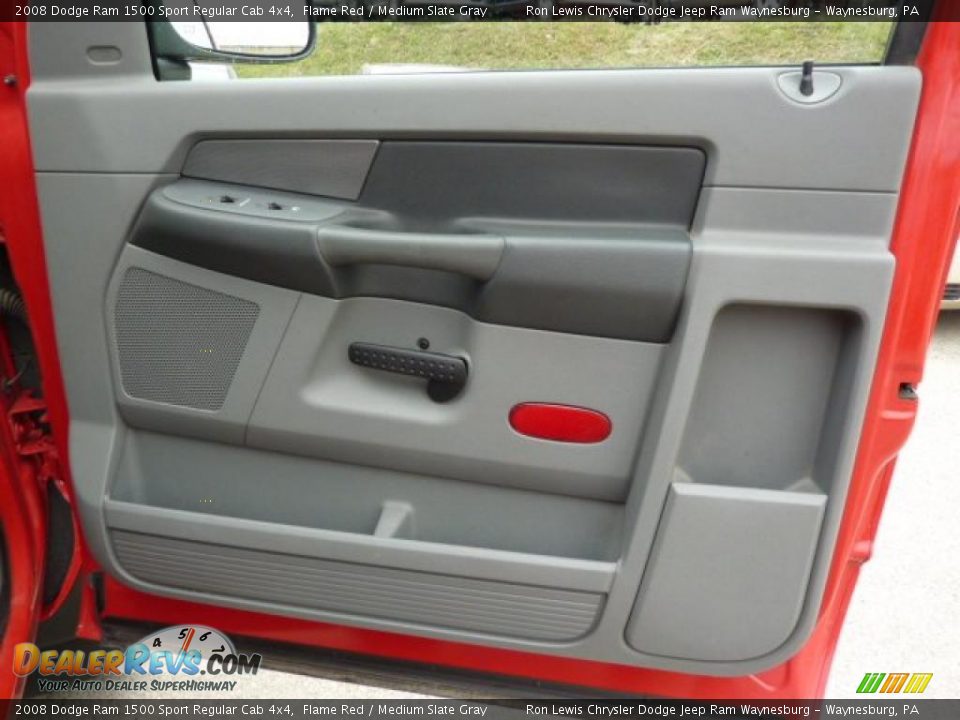 2008 Dodge Ram 1500 Sport Regular Cab 4x4 Flame Red / Medium Slate Gray Photo #20
