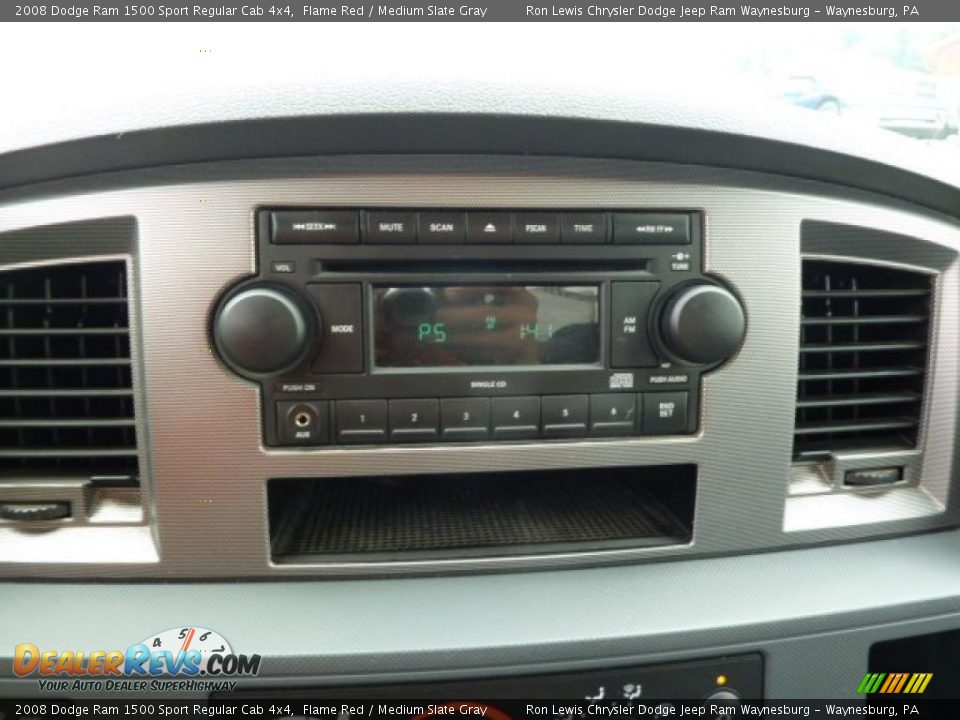 2008 Dodge Ram 1500 Sport Regular Cab 4x4 Flame Red / Medium Slate Gray Photo #22