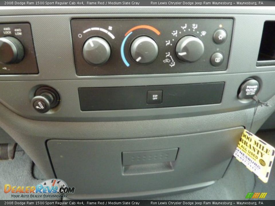 2008 Dodge Ram 1500 Sport Regular Cab 4x4 Flame Red / Medium Slate Gray Photo #23