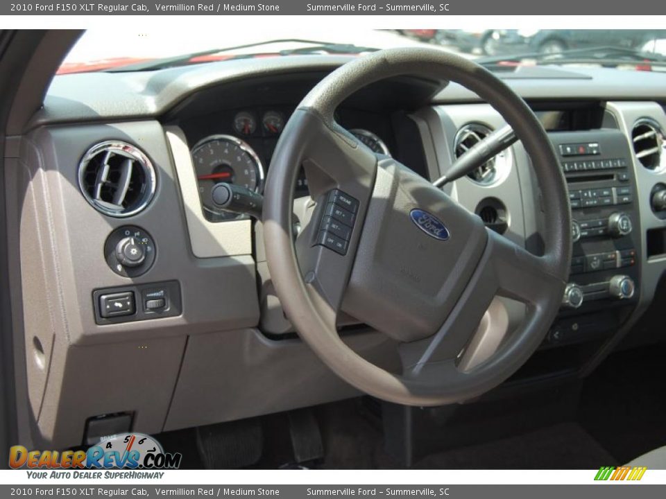 2010 Ford F150 XLT Regular Cab Vermillion Red / Medium Stone Photo #3