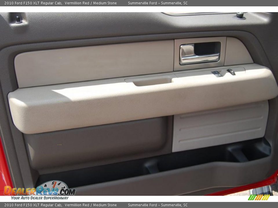 2010 Ford F150 XLT Regular Cab Vermillion Red / Medium Stone Photo #5