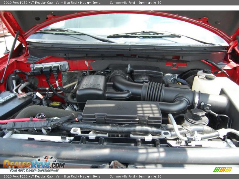 2010 Ford F150 XLT Regular Cab Vermillion Red / Medium Stone Photo #19