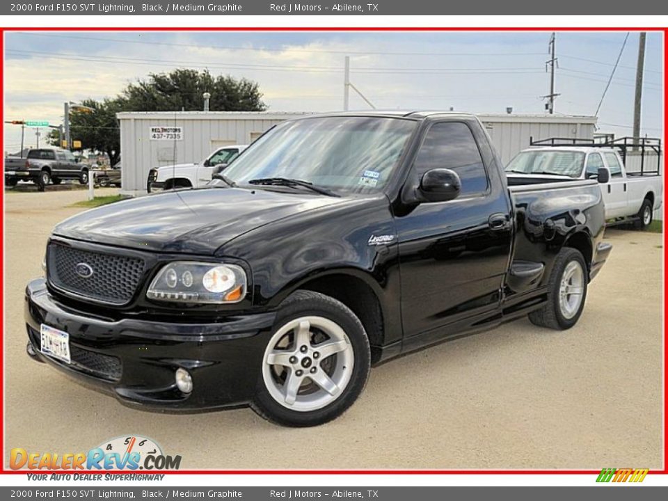 2000 Ford F150 SVT Lightning Black / Medium Graphite Photo #1