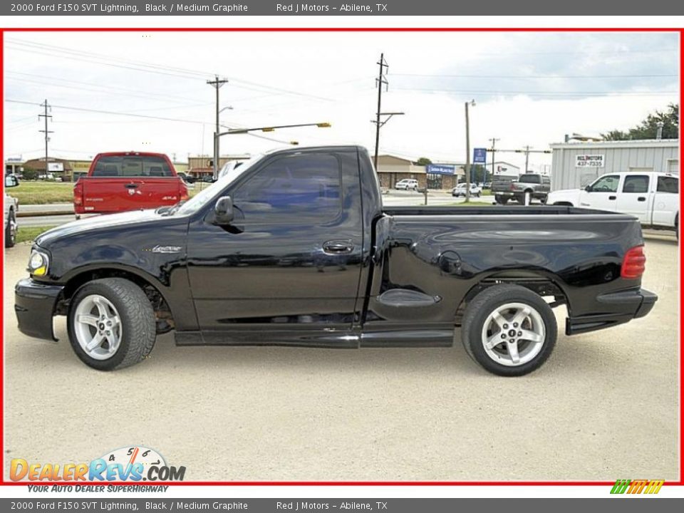 2000 Ford F150 SVT Lightning Black / Medium Graphite Photo #2