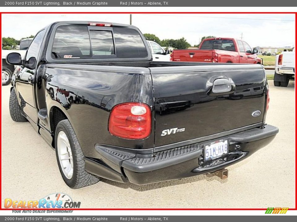 2000 Ford F150 SVT Lightning Black / Medium Graphite Photo #3