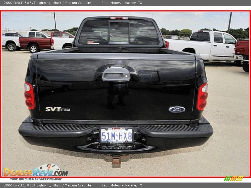 2000 Ford F150 SVT Lightning Black / Medium Graphite Photo #5