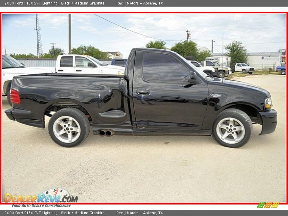 2000 Ford F150 SVT Lightning Black / Medium Graphite Photo #9