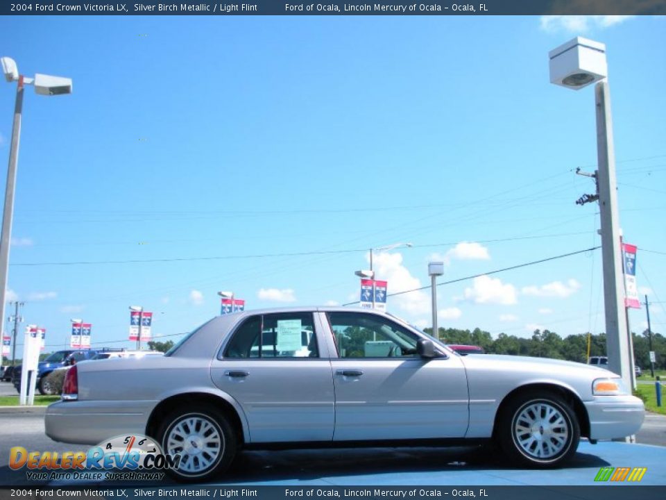 2004 Ford Crown Victoria LX Silver Birch Metallic / Light Flint Photo #6