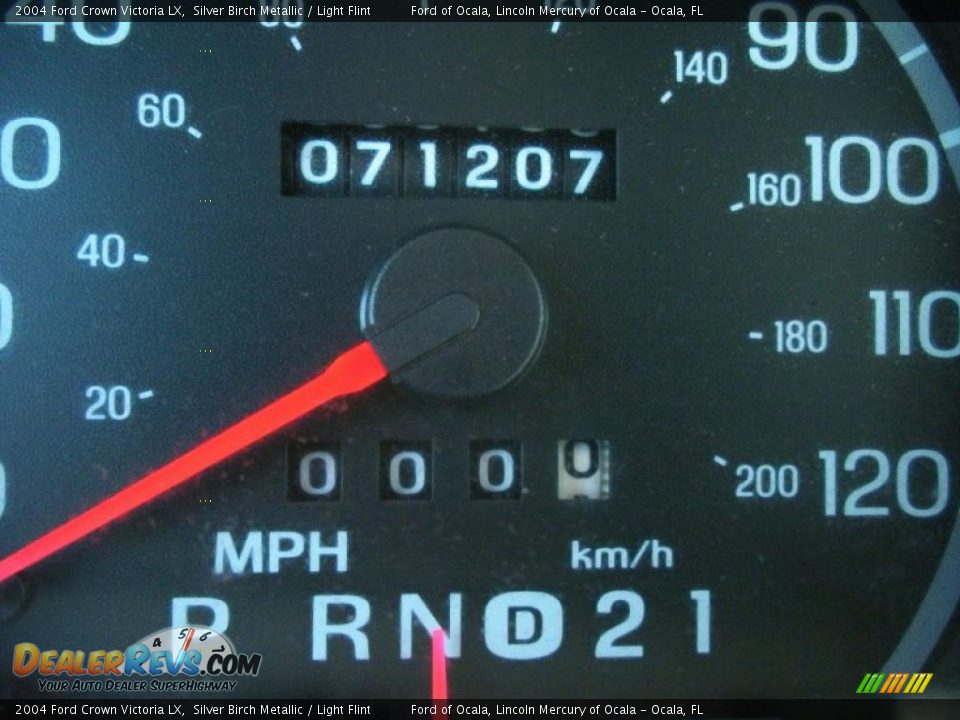 2004 Ford Crown Victoria LX Silver Birch Metallic / Light Flint Photo #20