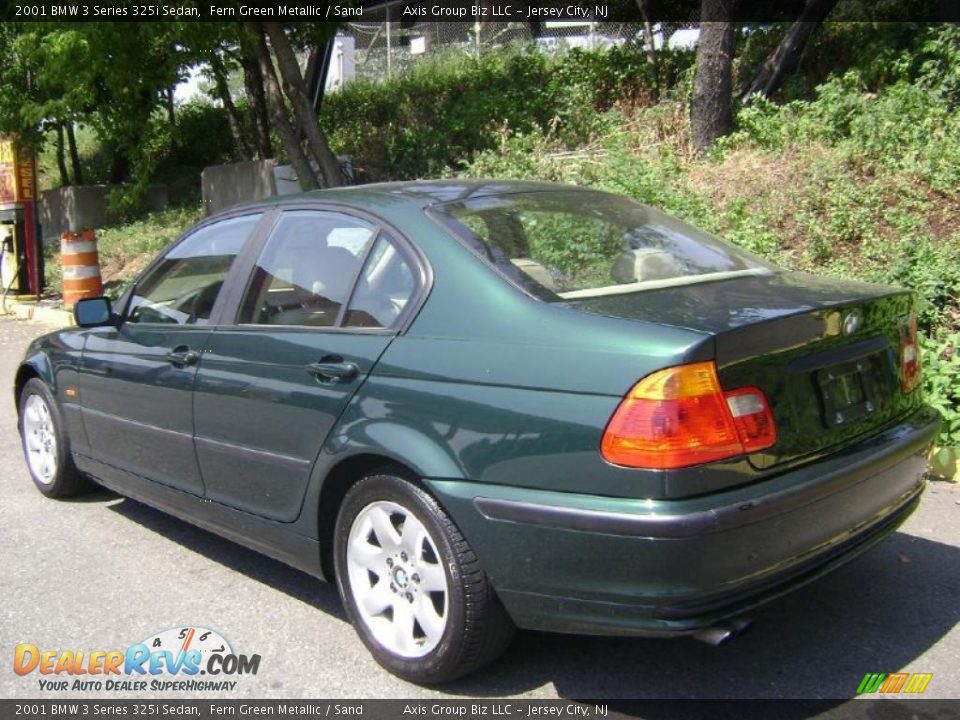 2001 BMW 3 Series 325i Sedan Fern Green Metallic / Sand Photo #4