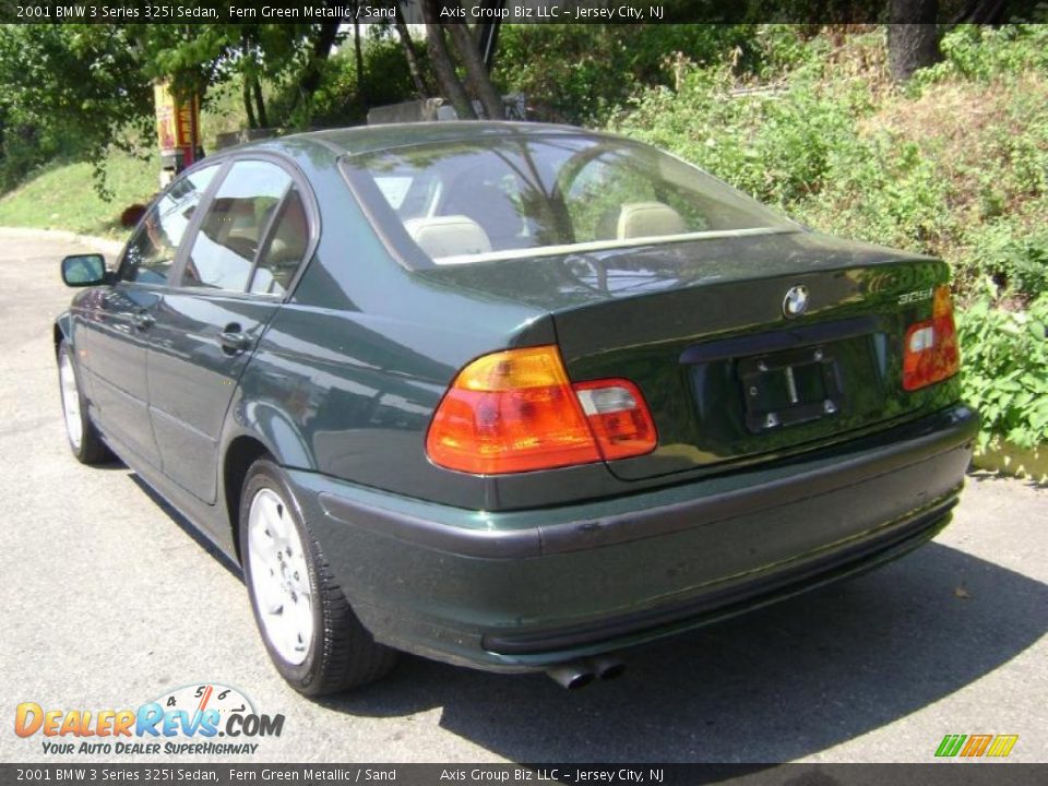 2001 BMW 3 Series 325i Sedan Fern Green Metallic / Sand Photo #5