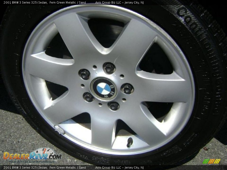 2001 BMW 3 Series 325i Sedan Fern Green Metallic / Sand Photo #6