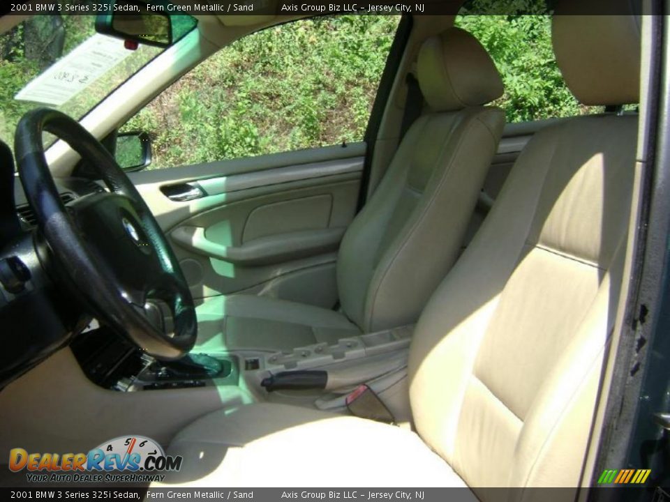2001 BMW 3 Series 325i Sedan Fern Green Metallic / Sand Photo #12