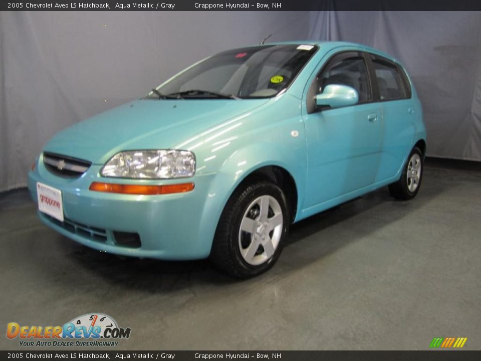 2005 Chevrolet Aveo LS Hatchback Aqua Metallic / Gray Photo #1