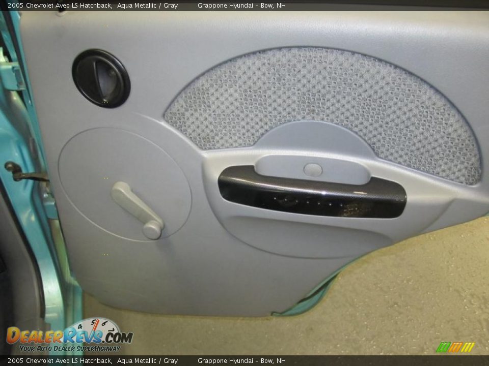2005 Chevrolet Aveo LS Hatchback Aqua Metallic / Gray Photo #8