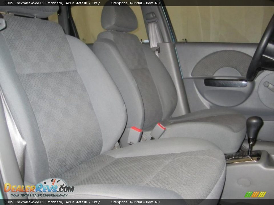 2005 Chevrolet Aveo LS Hatchback Aqua Metallic / Gray Photo #9