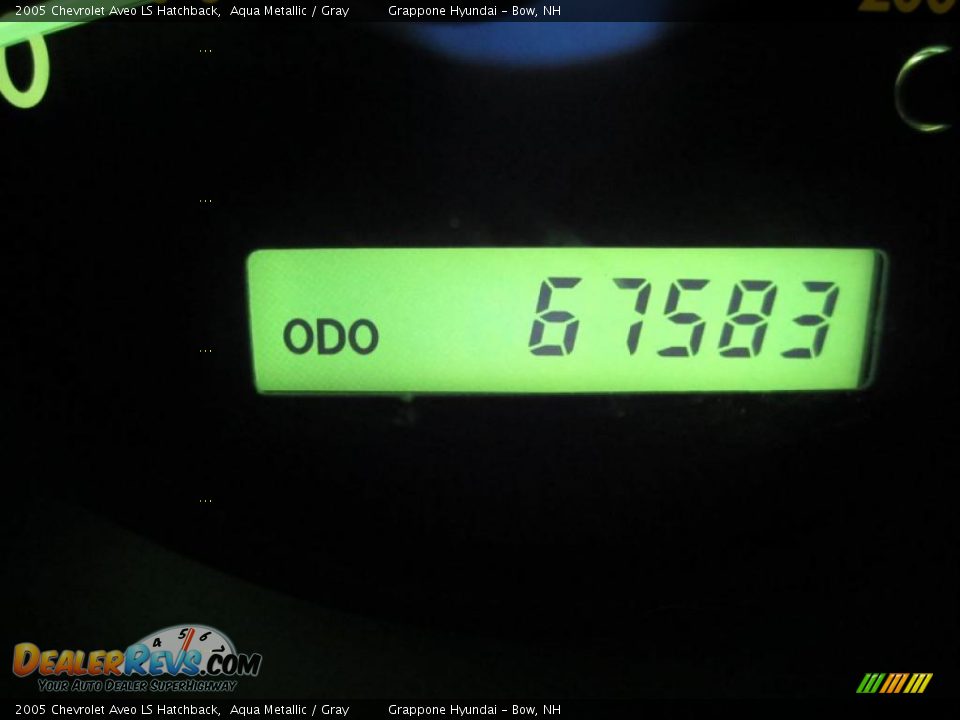 2005 Chevrolet Aveo LS Hatchback Aqua Metallic / Gray Photo #13