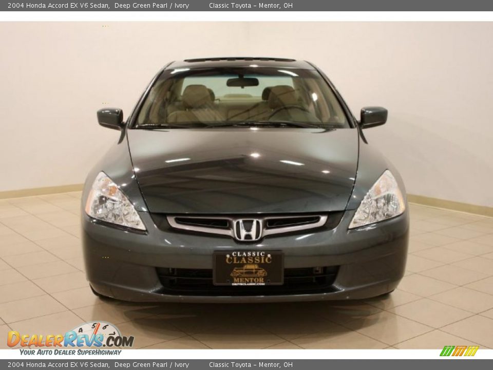 2004 Honda Accord EX V6 Sedan Deep Green Pearl / Ivory Photo #2