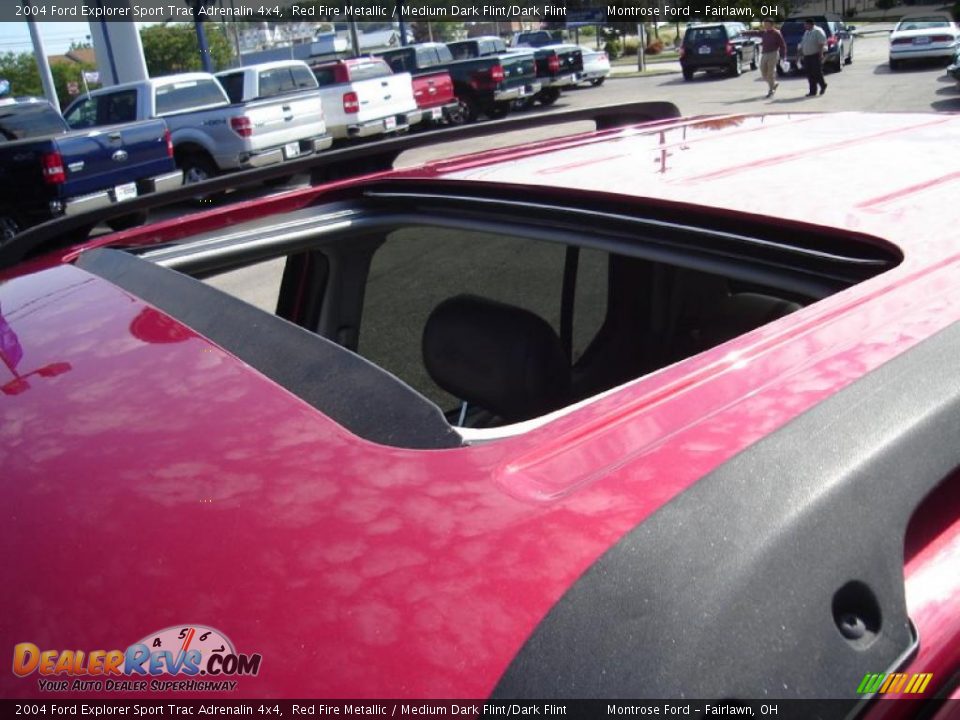 2004 Ford Explorer Sport Trac Adrenalin 4x4 Red Fire Metallic / Medium Dark Flint/Dark Flint Photo #13