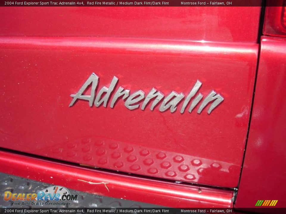 2004 Ford Explorer Sport Trac Adrenalin 4x4 Red Fire Metallic / Medium Dark Flint/Dark Flint Photo #15