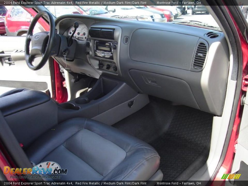 2004 Ford Explorer Sport Trac Adrenalin 4x4 Red Fire Metallic / Medium Dark Flint/Dark Flint Photo #18