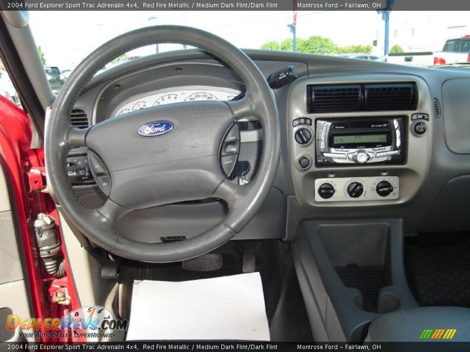 2004 Ford Explorer Sport Trac Adrenalin 4x4 Red Fire Metallic / Medium Dark Flint/Dark Flint Photo #22