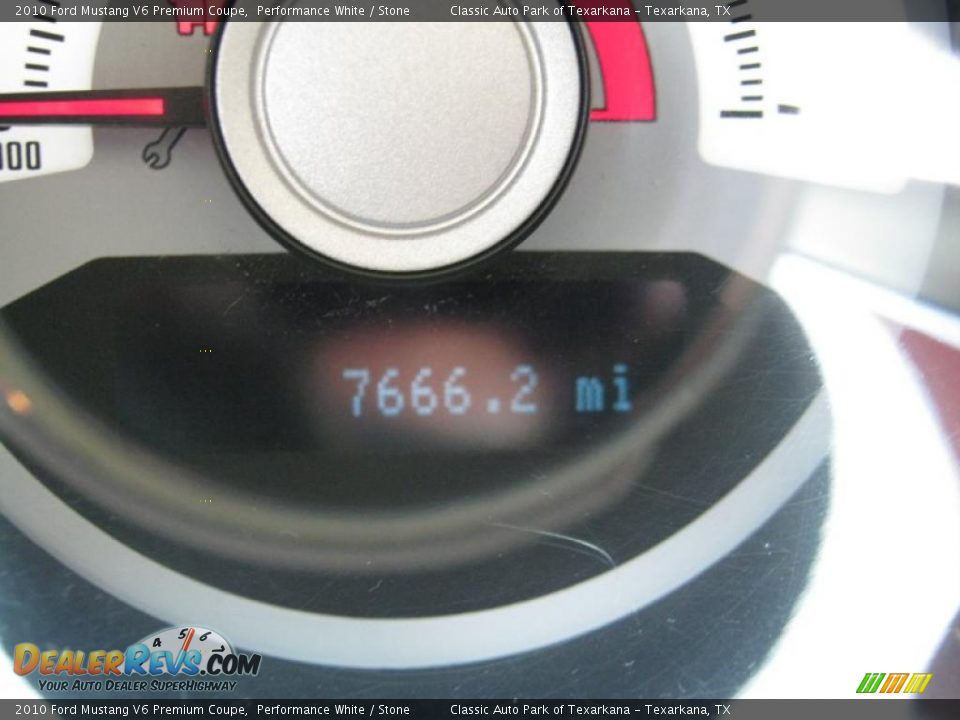2010 Ford Mustang V6 Premium Coupe Performance White / Stone Photo #11