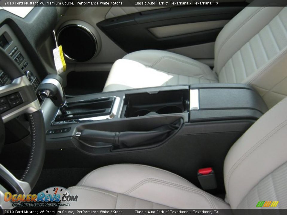 2010 Ford Mustang V6 Premium Coupe Performance White / Stone Photo #12