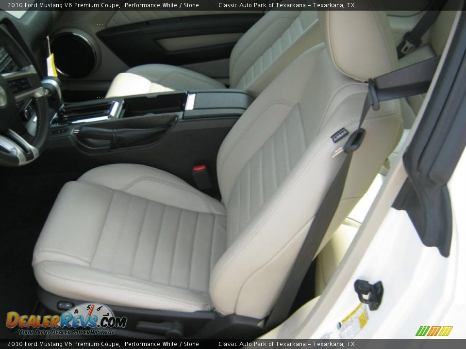 2010 Ford Mustang V6 Premium Coupe Performance White / Stone Photo #13