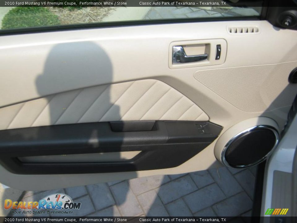 2010 Ford Mustang V6 Premium Coupe Performance White / Stone Photo #15