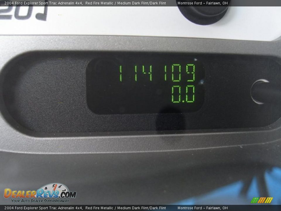 2004 Ford Explorer Sport Trac Adrenalin 4x4 Red Fire Metallic / Medium Dark Flint/Dark Flint Photo #28