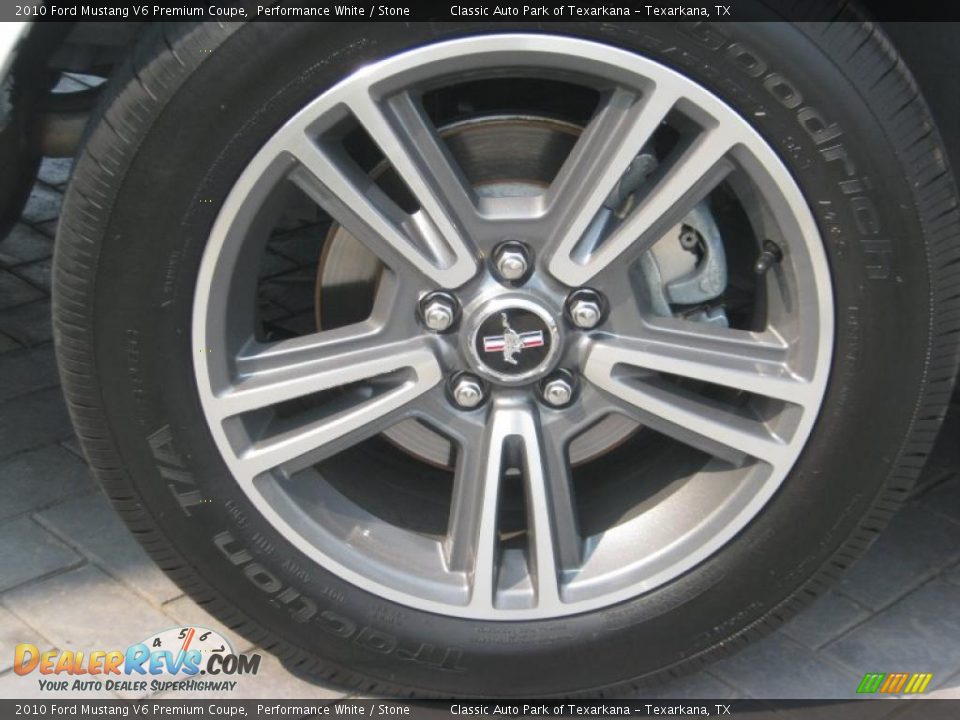 2010 Ford Mustang V6 Premium Coupe Performance White / Stone Photo #18