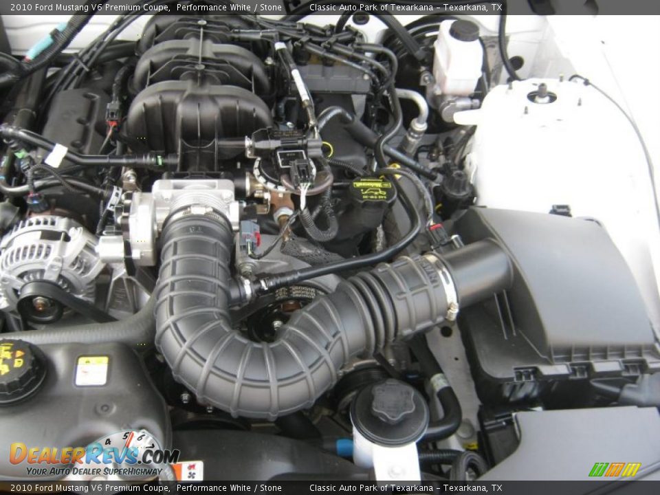 2010 Ford Mustang V6 Premium Coupe Performance White / Stone Photo #20