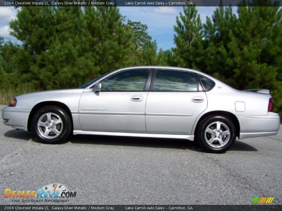 2004 Chevrolet Impala LS Galaxy Silver Metallic / Medium Gray Photo #12