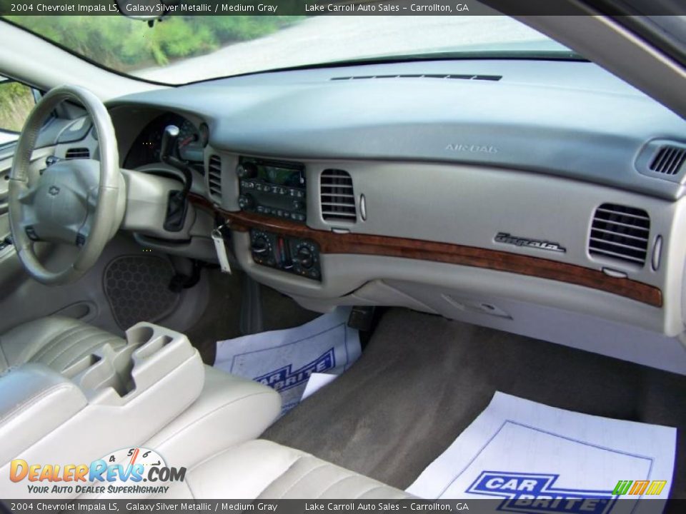 2004 Chevrolet Impala LS Galaxy Silver Metallic / Medium Gray Photo #16