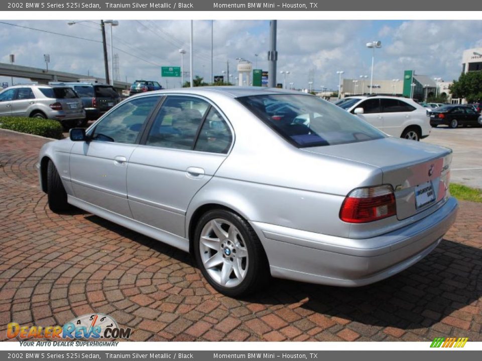 2002 BMW 5 Series 525i Sedan Titanium Silver Metallic / Black Photo #3