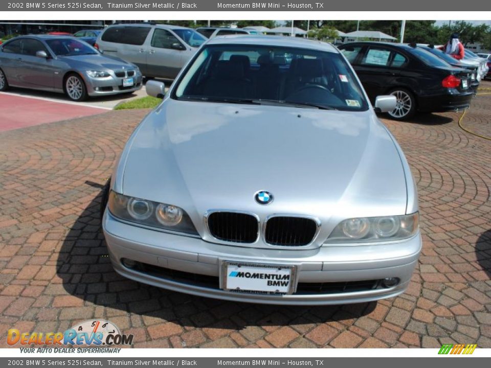 2002 BMW 5 Series 525i Sedan Titanium Silver Metallic / Black Photo #8