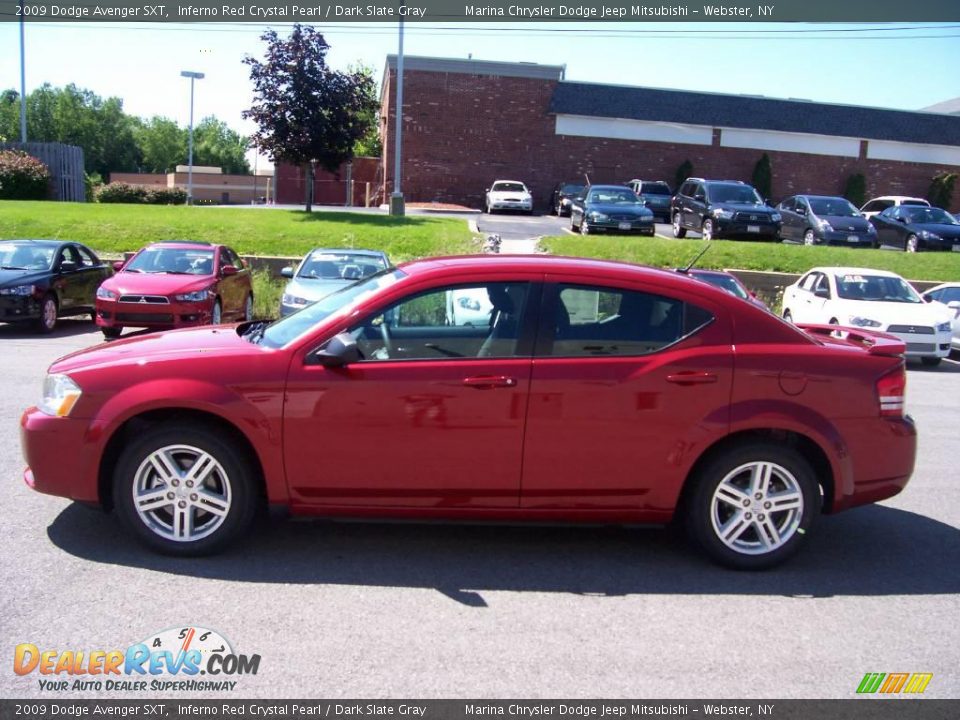 2009 Dodge Avenger SXT Inferno Red Crystal Pearl / Dark Slate Gray Photo #1