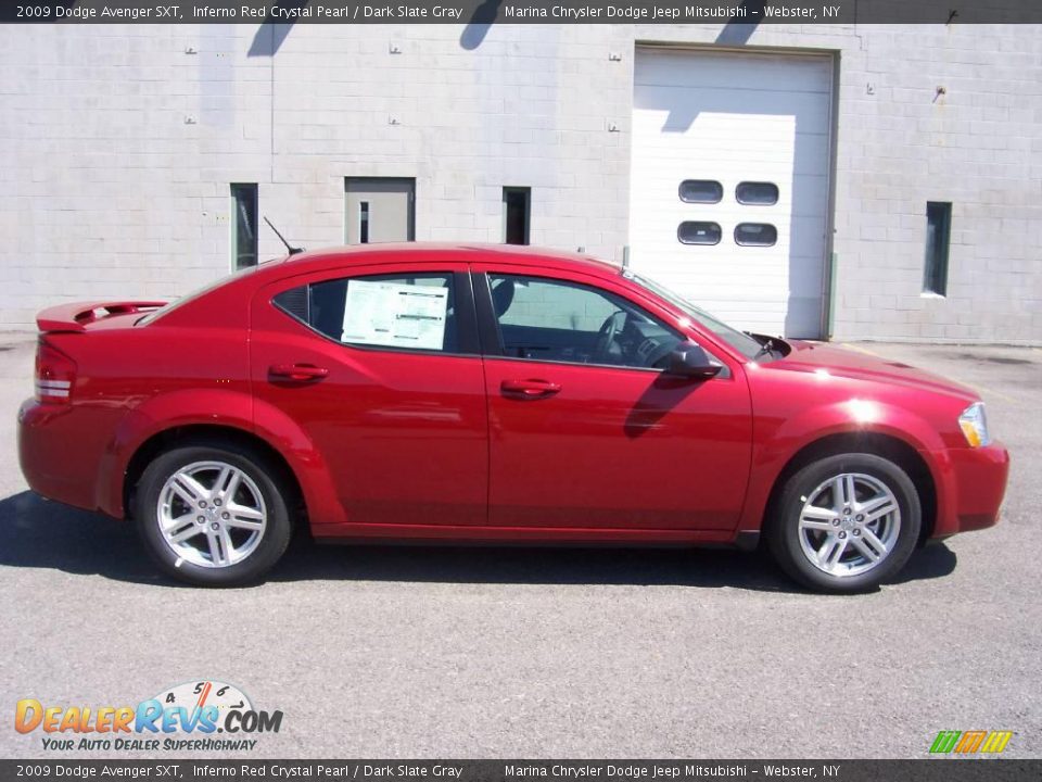 2009 Dodge Avenger SXT Inferno Red Crystal Pearl / Dark Slate Gray Photo #5