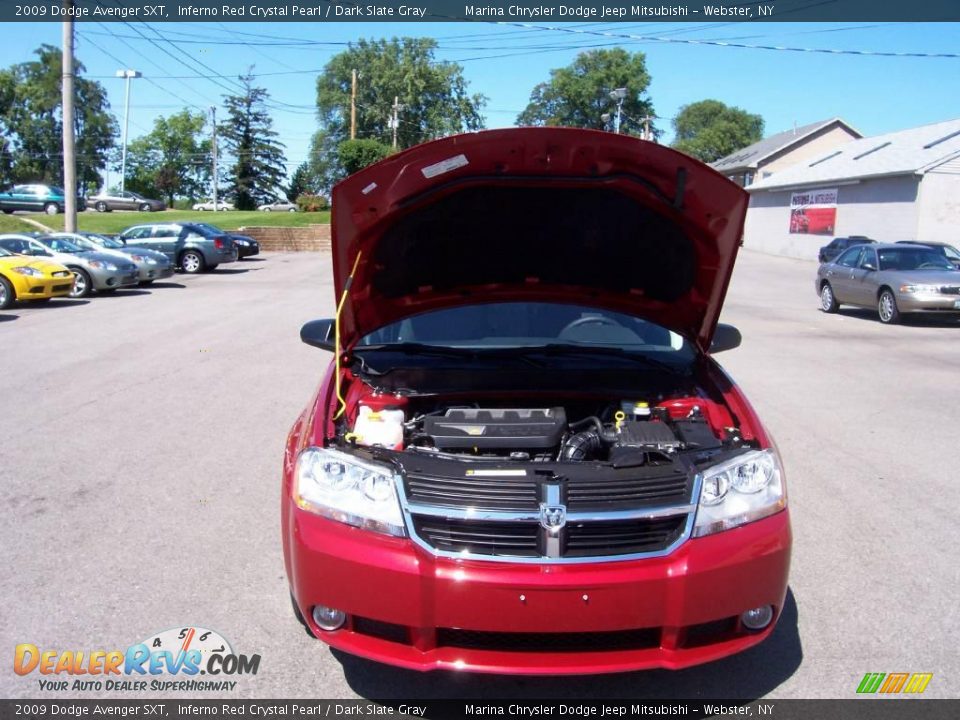 2009 Dodge Avenger SXT Inferno Red Crystal Pearl / Dark Slate Gray Photo #6