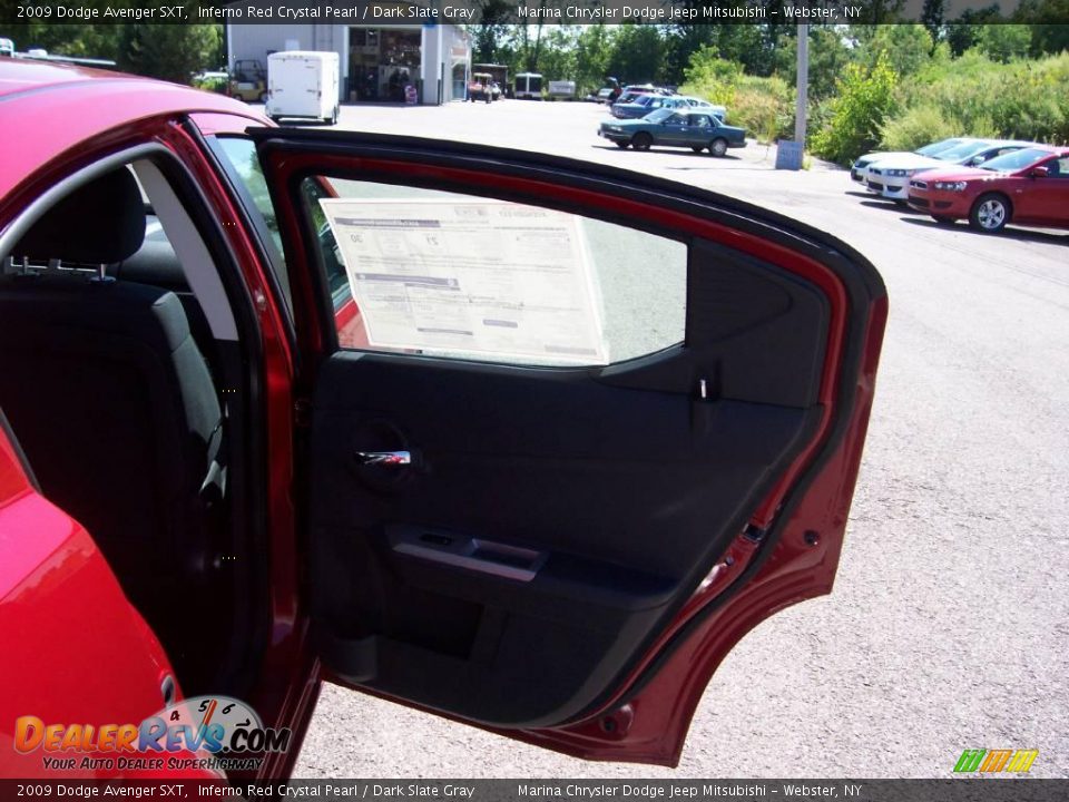 2009 Dodge Avenger SXT Inferno Red Crystal Pearl / Dark Slate Gray Photo #9